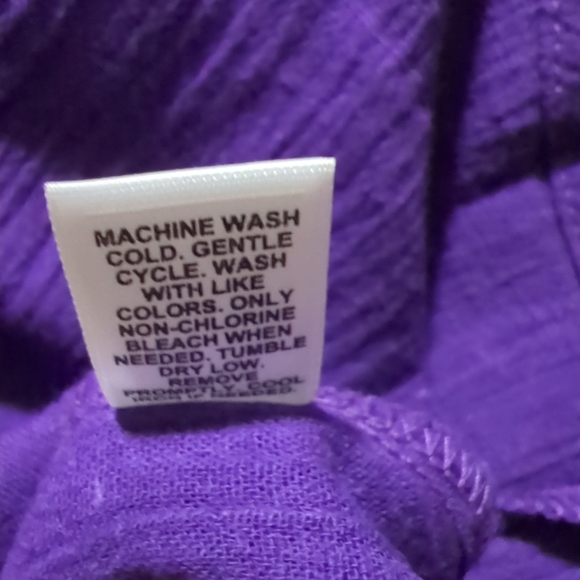 Cato Top Size L Purple Pull Over Lace Around Neckline Sleeveless New With Tags - Picture 9 of 9